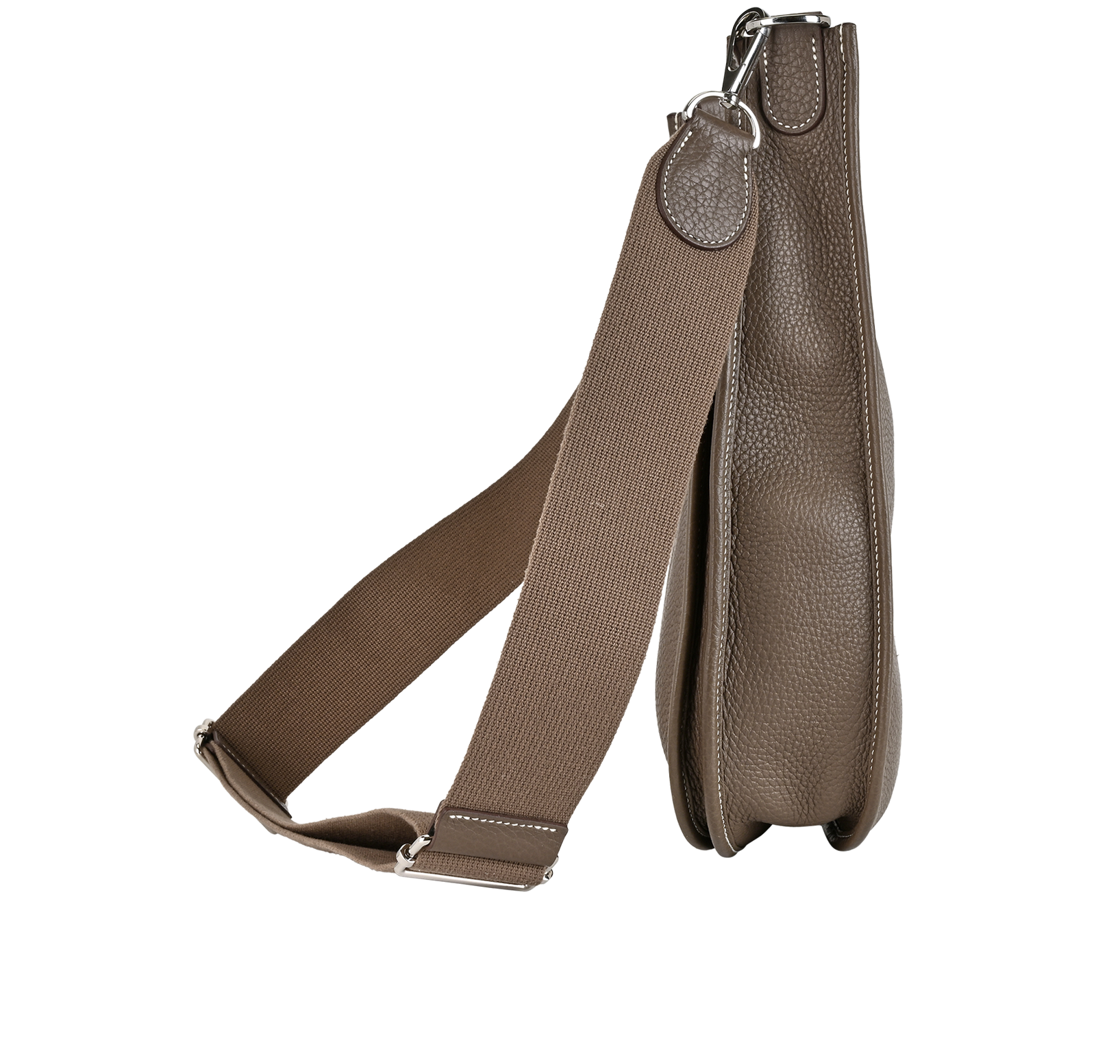 Evelyne III 29 In Clemence Etoupe, &pound;2,200, Handbags, Taupe, Leather, Side view